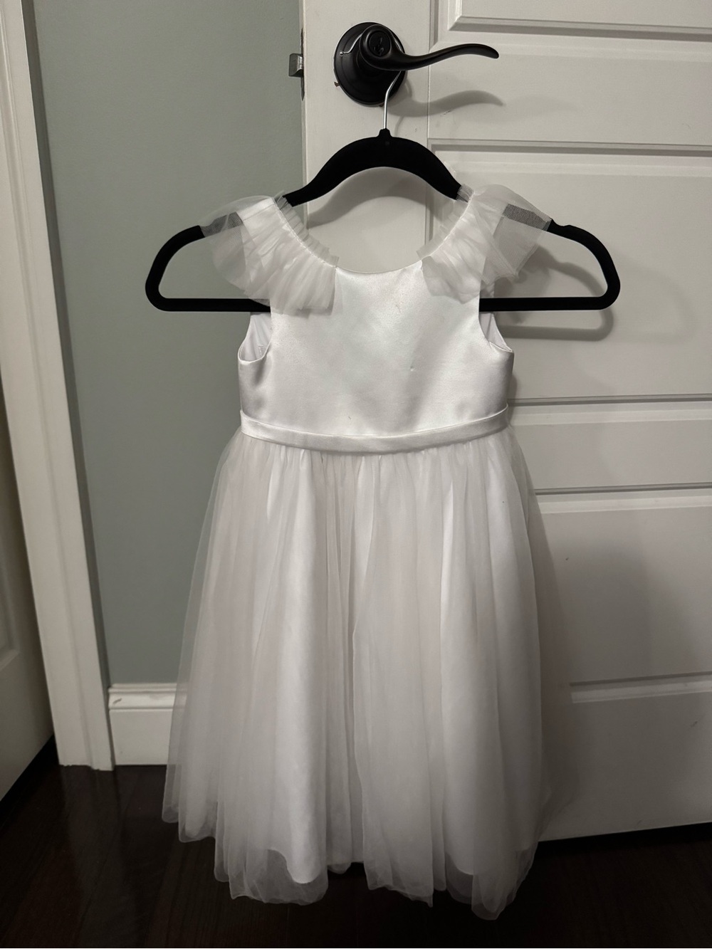 Azazie White Tulle flower girl Dress for Girls